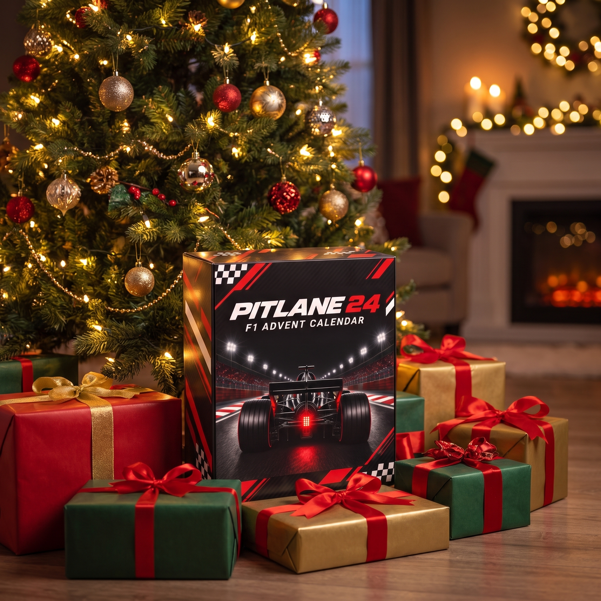 PITLANE24 F1 Advent Calendar under the Christmas tree